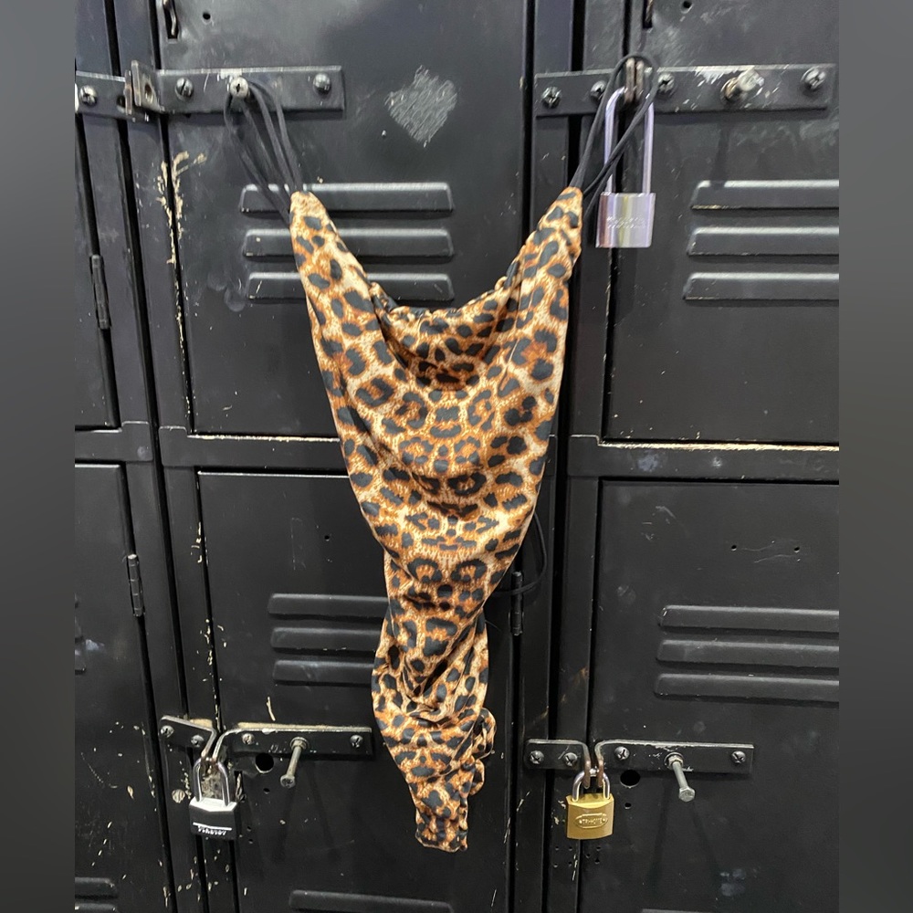 Leopard print body suit